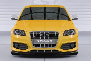 CSR Frontspoiler | Cup-Spoilerlippe mit ABE für Audi S3 (8P/8PA) CSL890-L schwarz matt (Lackierung erforderlich)