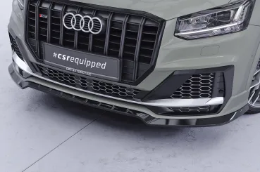 CSR Frontspoiler | Cup-Spoilerlippe mit ABE für Audi SQ2 (GA) CSL839-S schwarz matt strukturiert (keine Lackierung erforderlich)
