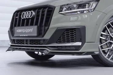 CSR Frontspoiler | Cup-Spoilerlippe mit ABE für Audi SQ2 (GA) CSL839-S schwarz matt strukturiert (keine Lackierung erforderlich)