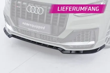 CSR Frontspoiler | Cup-Spoilerlippe mit ABE für Audi SQ2 (GA) CSL839-S schwarz matt strukturiert (keine Lackierung erforderlich)