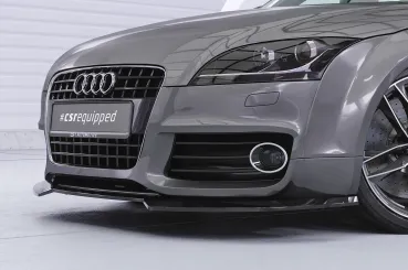 CSR Frontspoiler | Cup-Spoilerlippe mit ABE für Audi TT (8J) S-Line CSL932-M Carbon Look matt strukturiert (keine Lackierung erforderlich)