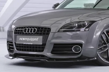 CSR Frontspoiler | Cup-Spoilerlippe mit ABE für Audi TT (8J) S-Line CSL932-M Carbon Look matt strukturiert (keine Lackierung erforderlich)