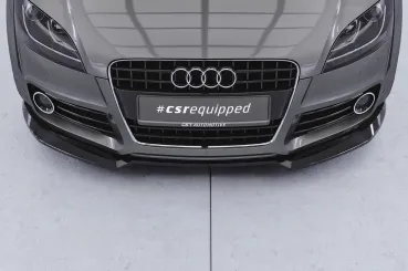 CSR Frontspoiler | Cup-Spoilerlippe mit ABE für Audi TT (8J) S-Line CSL932-S schwarz matt strukturiert (keine Lackierung erforderlich)