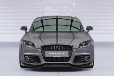 CSR Frontspoiler | Cup-Spoilerlippe mit ABE für Audi TT (8J) S-Line CSL932-G Glossy schwarz Hochglanz (keine Lackierung erforderlich)