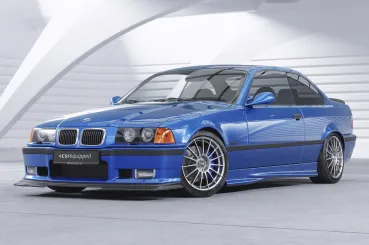 CSR Frontspoiler | Cup-Spoilerlippe mit ABE für BMW 3er E36 CSL755-M Carbon Look matt strukturiert (keine Lackierung erforderlich)