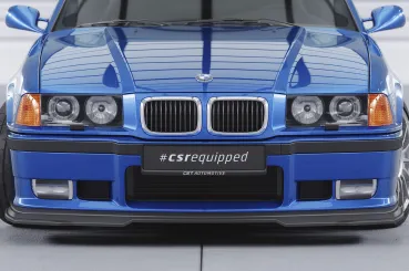 CSR Frontspoiler | Cup-Spoilerlippe mit ABE für BMW 3er E36 CSL755-M Carbon Look matt strukturiert (keine Lackierung erforderlich)