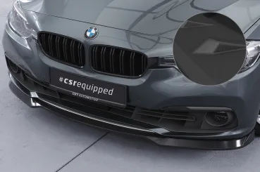 CSR Frontspoiler | Cup-Spoilerlippe mit ABE für BMW 3er F30/F31 LCI CSL604-S Strukturiert schwarz matt (keine Lackierung erforderlich)