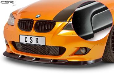 CSR Frontspoiler | Cup-Spoilerlippe mit ABE für BMW 5er E60 / E61 CSL361-L schwarz matt (Lackierung erforderlich)