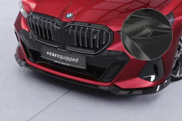 CSR Frontspoiler | Cup-Spoilerlippe mit ABE für BMW 5er G60 / i5 G60 CSL860-C Carbon Look Hochglanz (keine Lackierung erforderlich)