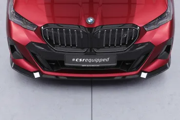 CSR Frontspoiler | Cup-Spoilerlippe mit ABE für BMW 5er G60 / i5 G60 CSL860-G Glossy schwarz Hochglanz (keine Lackierung erforderlich)