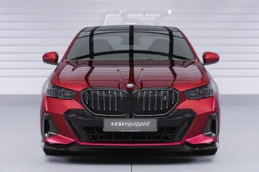 CSR Frontspoiler | Cup-Spoilerlippe mit ABE für BMW 5er G60 / i5 G60 CSL860-S Strukturiert schwarz matt (keine Lackierung erforderlich)