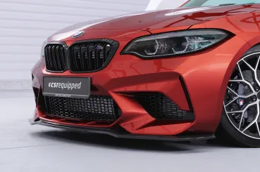 CSR Frontspoiler | Cup-Spoilerlippe mit ABE für BMW M2 Competition (F87) CSL540-L schwarz matt (Lackierung erforderlich)