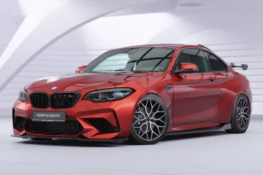 CSR Frontspoiler | Cup-Spoilerlippe mit ABE für BMW M2 Competition (F87) CSL540-L schwarz matt (Lackierung erforderlich)