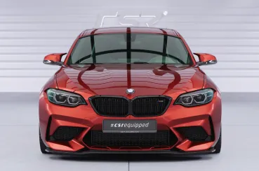 CSR Frontspoiler | Cup-Spoilerlippe mit ABE für BMW M2 Competition (F87) CSL540-G Glossy schwarz Hochglanz (keine Lackierung erforderlich)
