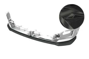 CSR Frontspoiler | Cup-Spoilerlippe mit ABE für BMW X3 G45 CSL980-C Carbon Look Hochglanz (keine Lackierung erforderlich)