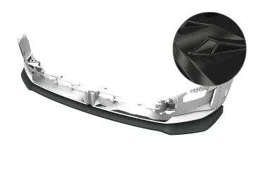 CSR Frontspoiler | Cup-Spoilerlippe mit ABE für BMW X3 G45 CSL980-G Glossy schwarz Hochglanz (keine Lackierung erforderlich)