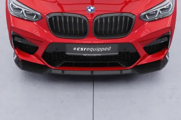 CSR Frontspoiler | Cup-Spoilerlippe mit ABE für BMW X3 M F97 / X4 M F98 CSL956-L Lackierung erforderlich (unlackiert)