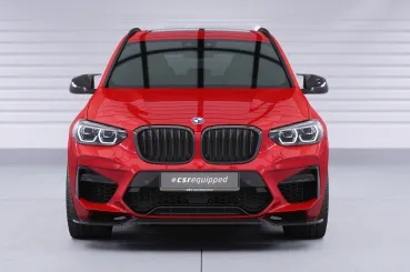 CSR Frontspoiler | Cup-Spoilerlippe mit ABE für BMW X3 M F97 / X4 M F98 CSL956-L Lackierung erforderlich (unlackiert)