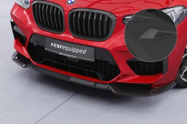 CSR Frontspoiler | Cup-Spoilerlippe mit ABE für BMW X3 M F97 / X4 M F98 CSL956-S Strukturiert schwarz matt (keine Lackierung erforderlich)