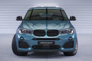 CSR Frontspoiler | Cup-Spoilerlippe mit ABE für BMW X4 (F26) M-Paket CSL558-S Strukturiert schwarz matt (keine Lackierung erforderlich)