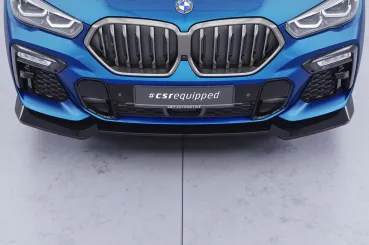 CSR Frontspoiler | Cup-Spoilerlippe mit ABE für BMW X6 G06 CSL982-S Strukturiert schwarz matt (keine Lackierung erforderlich)