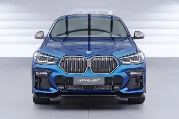 CSR Frontspoiler | Cup-Spoilerlippe mit ABE für BMW X6 G06 CSL982-S Strukturiert schwarz matt (keine Lackierung erforderlich)