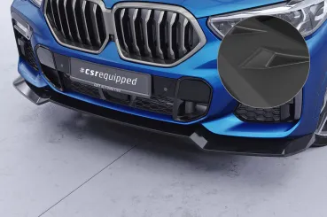 CSR Frontspoiler | Cup-Spoilerlippe mit ABE für BMW X6 G06 CSL982-L Lackierung erforderlich (unlackiert)