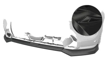 CSR Frontspoiler | Cup-Spoilerlippe mit ABE für BMW X7 G07 CSL979-G Glossy schwarz Hochglanz (keine Lackierung erforderlich)