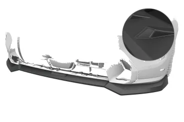 CSR Frontspoiler | Cup-Spoilerlippe mit ABE für BMW X7 G07 CSL979-L Lackierung erforderlich (unlackiert)