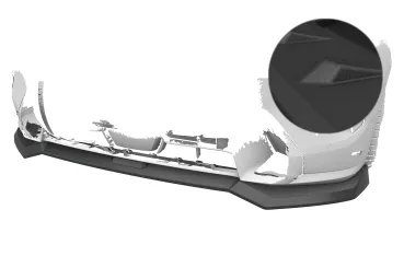 CSR Frontspoiler | Cup-Spoilerlippe mit ABE für BMW X7 G07 CSL979-S Strukturiert schwarz matt (keine Lackierung erforderlich)