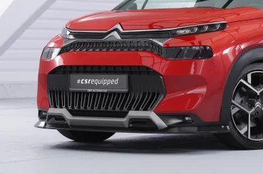 CSR Frontspoiler | Cup-Spoilerlippe mit ABE für Citroen C3 Aircross 2 CSL859-G Glossy schwarz Hochglanz (keine Lackierung erforderlich)