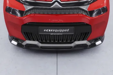 CSR Frontspoiler | Cup-Spoilerlippe mit ABE für Citroen C3 Aircross 2 CSL859-L schwarz matt (Lackierung erforderlich)