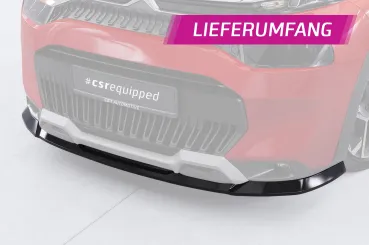 CSR Frontspoiler | Cup-Spoilerlippe mit ABE für Citroen C3 Aircross 2 CSL859-G Glossy schwarz Hochglanz (keine Lackierung erforderlich)