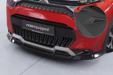CSR Frontspoiler | Cup-Spoilerlippe mit ABE für Citroen C3 Aircross 2 CSL859-L schwarz matt (Lackierung erforderlich)