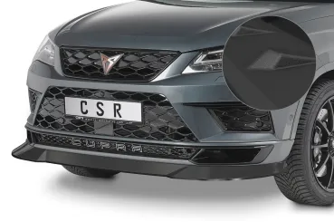 CSR Frontspoiler | Cup-Spoilerlippe mit ABE für Cupra Ateca CSL430-S schwarz matt strukturiert (keine Lackierung erforderlich)