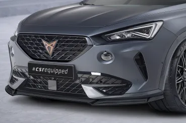 CSR Frontspoiler | Cup-Spoilerlippe mit ABE für Cupra Formentor CSL541-L schwarz matt (Lackierung erforderlich)