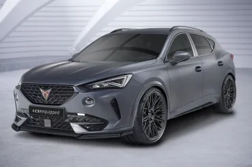 CSR Frontspoiler | Cup-Spoilerlippe mit ABE für Cupra Formentor CSL541-L schwarz matt (Lackierung erforderlich)