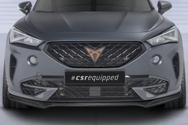 CSR Frontspoiler | Cup-Spoilerlippe mit ABE für Cupra Formentor CSL541-G Glossy schwarz Hochglanz (keine Lackierung erforderlich)