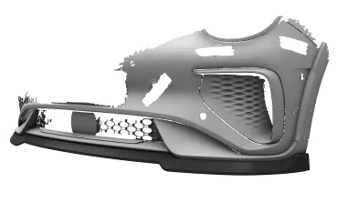 CSR Frontspoiler | Cup-Spoilerlippe mit ABE für GWM ORA Funky Cat / Haomao GT CSL848-C Carbon Look Hochglanz (keine Lackierung erforderlich)