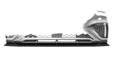 CSR Frontspoiler | Cup-Spoilerlippe mit ABE für Genesis GV70 (JK1) Sport CSL027-S Strukturiert schwarz matt (keine Lackierung erforderlich)