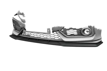 CSR Frontspoiler | Cup-Spoilerlippe mit ABE für Honda Civic FK7 (10. Gen) Sport CSL020-S Strukturiert schwarz matt (keine Lackierung erforderlich)