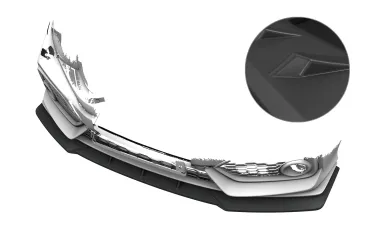 CSR Frontspoiler | Cup-Spoilerlippe mit ABE für Honda Civic FK7 (10. Gen) Sport CSL020-L Lackierung erforderlich (unlackiert)