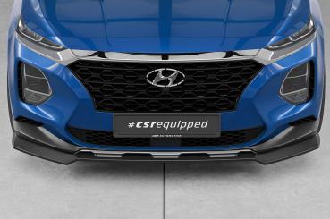 CSR Frontspoiler | Cup-Spoilerlippe mit ABE für Hyundai Santa Fe (Typ TM) CSL987-C Carbon Look Hochglanz (keine Lackierung erforderlich)