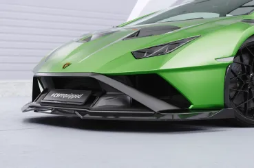 CSR Frontspoiler | Cup-Spoilerlippe mit ABE für Lamborghini Huracan CSL915-S schwarz matt strukturiert (keine Lackierung erforderlich)