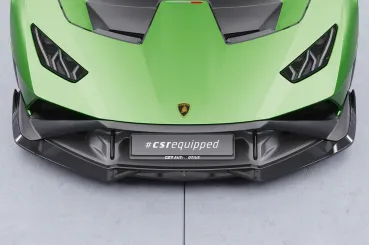 CSR Frontspoiler | Cup-Spoilerlippe mit ABE für Lamborghini Huracan CSL915-S schwarz matt strukturiert (keine Lackierung erforderlich)