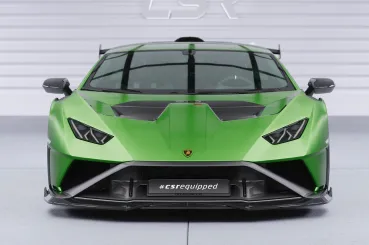 CSR Frontspoiler | Cup-Spoilerlippe mit ABE für Lamborghini Huracan CSL915-S schwarz matt strukturiert (keine Lackierung erforderlich)