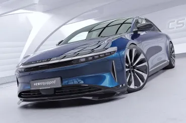 CSR Frontspoiler | Cup-Spoilerlippe mit ABE für Lucid Air CSL983-G Glossy schwarz Hochglanz (keine Lackierung erforderlich)