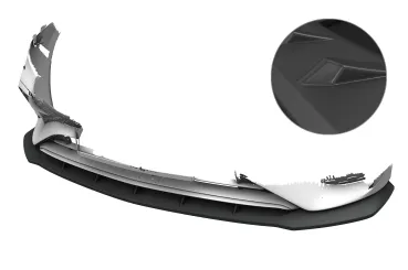 CSR Frontspoiler | Cup-Spoilerlippe mit ABE für Mercedes-Benz A-Klasse W177 AMG / AMG-Line CSL024-L Lackierung erforderlich (unlackiert)