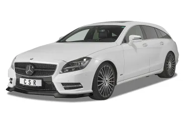 CSR Frontspoiler | Cup-Spoilerlippe mit ABE für Mercedes-Benz CLS C218 / X218 AMG-Line CSL416-S schwarz matt strukturiert (keine Lackierung erforderlich)