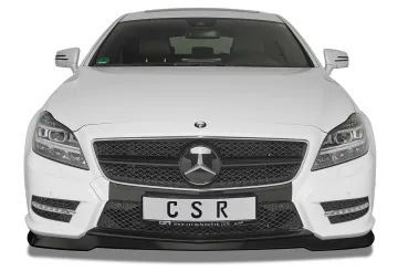 CSR Frontspoiler | Cup-Spoilerlippe mit ABE für Mercedes-Benz CLS C218 / X218 AMG-Line CSL416-S schwarz matt strukturiert (keine Lackierung erforderlich)